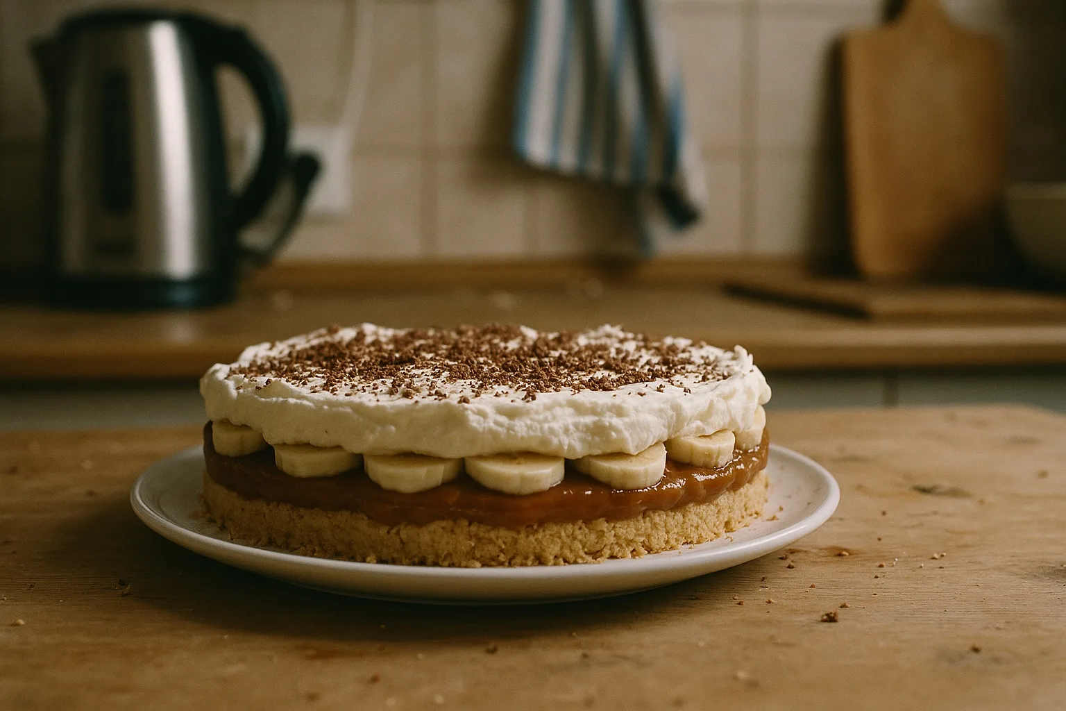 Banános-karamellás torta