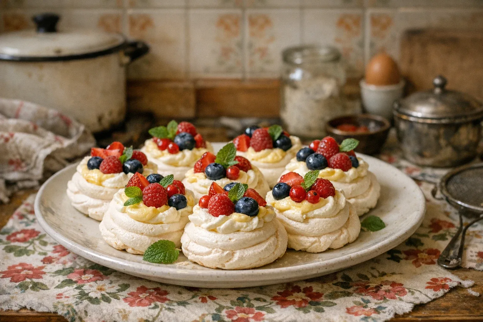 Mini Pavlova-torták