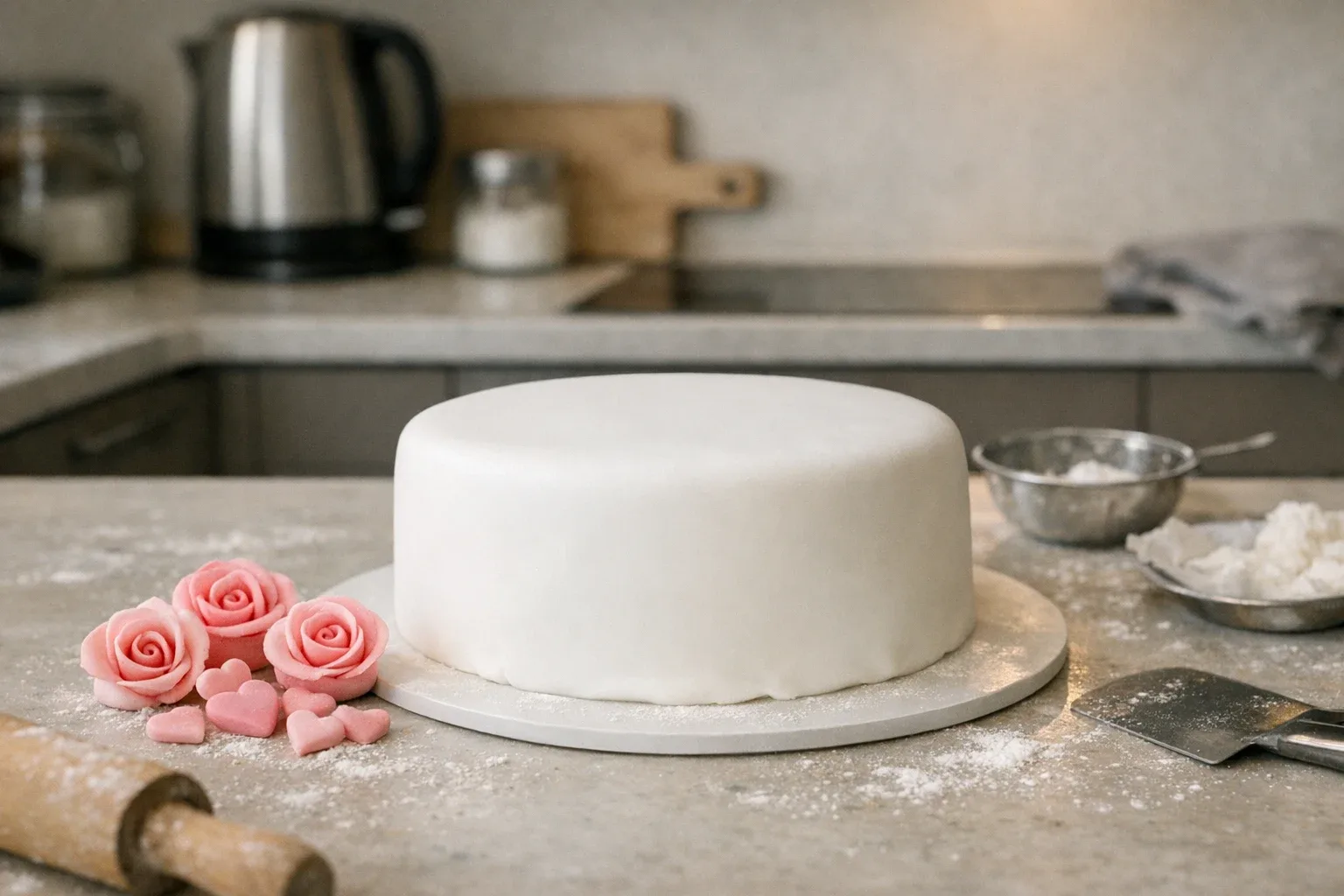 Marshmallow fondant tortabevonáshoz – hamis marcipán