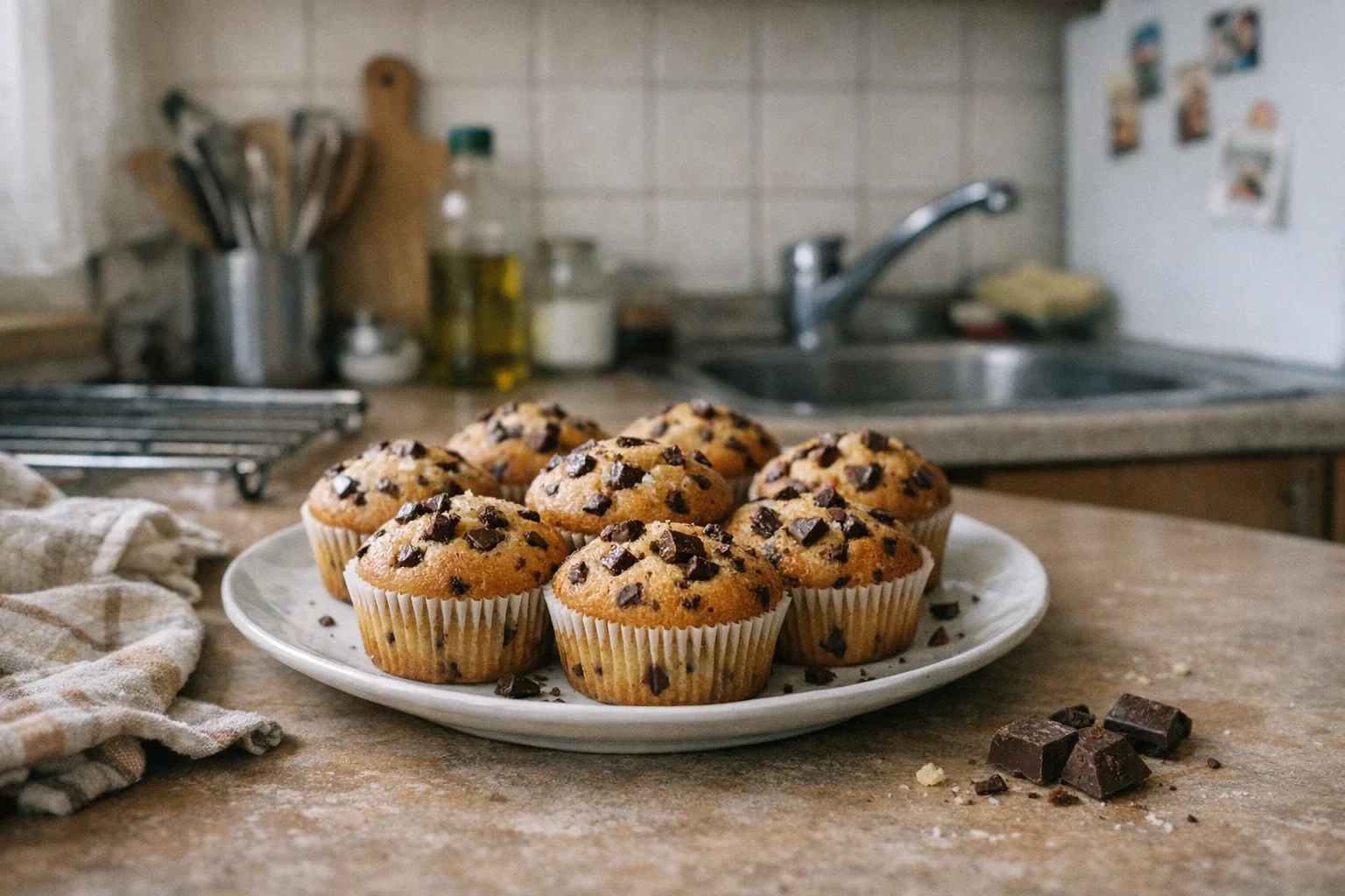 Csokidarabos muffin