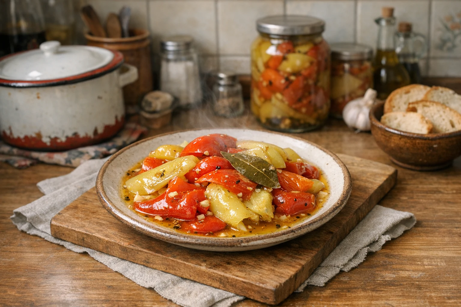 Olajos savanyított paprika