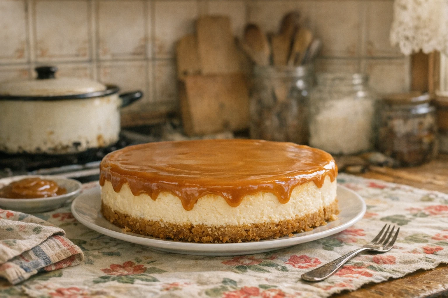 Karamellás sajttorta