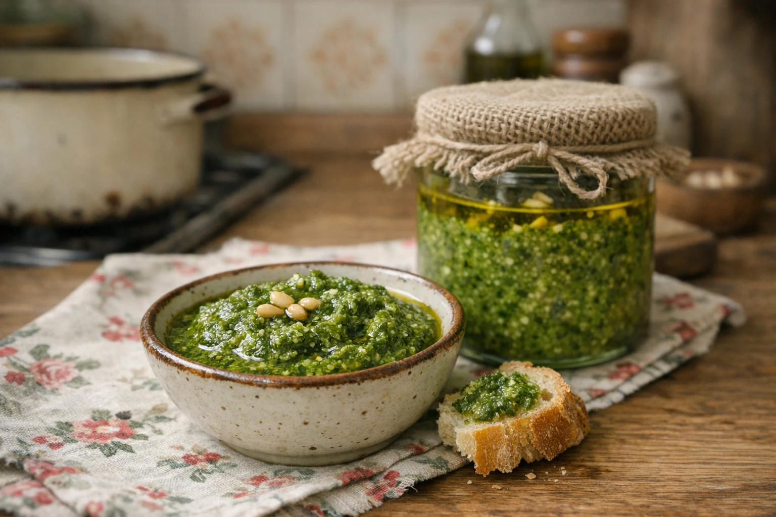 Bazsalikompesto