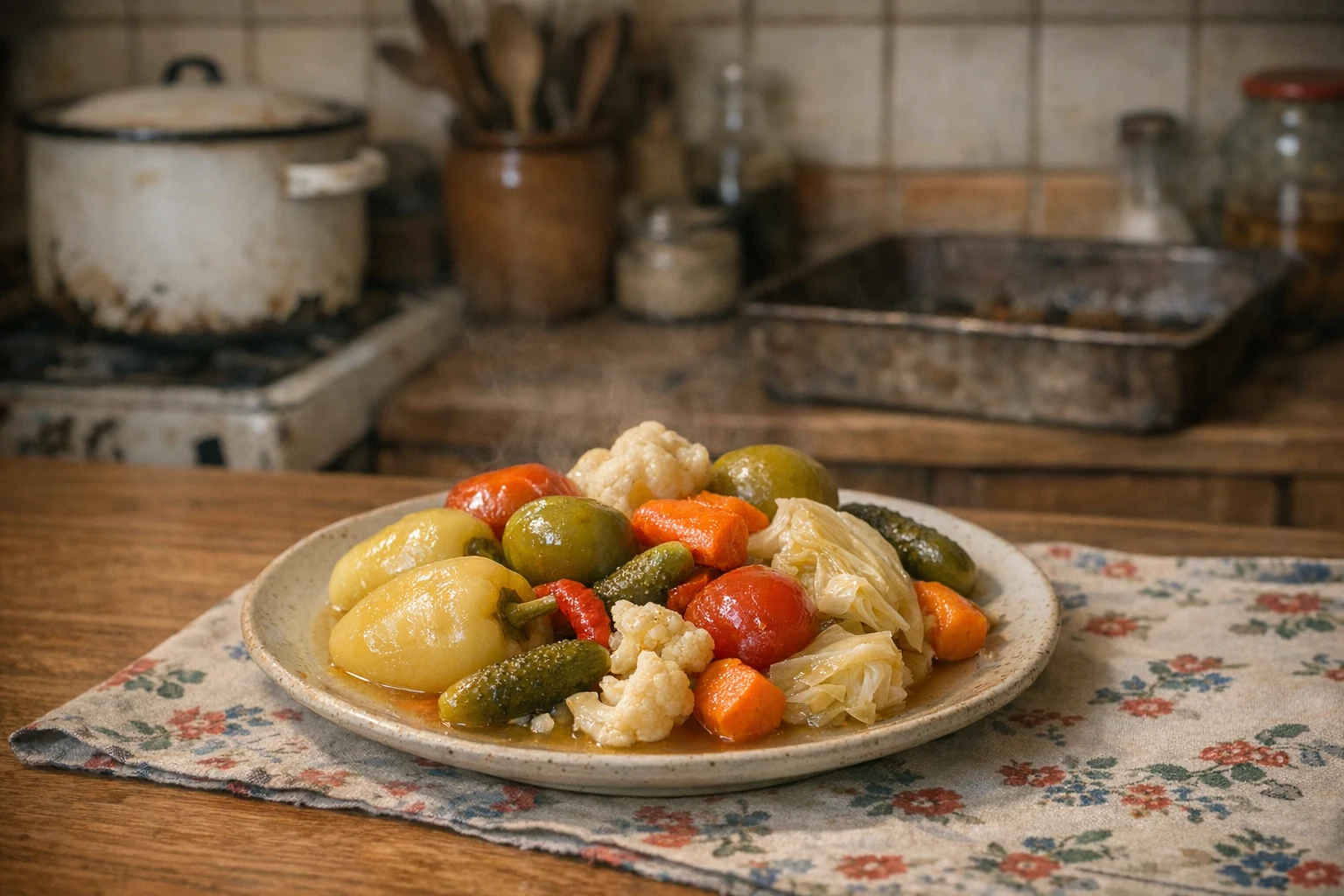 Bolgár recept szerint fermentált zöldségek