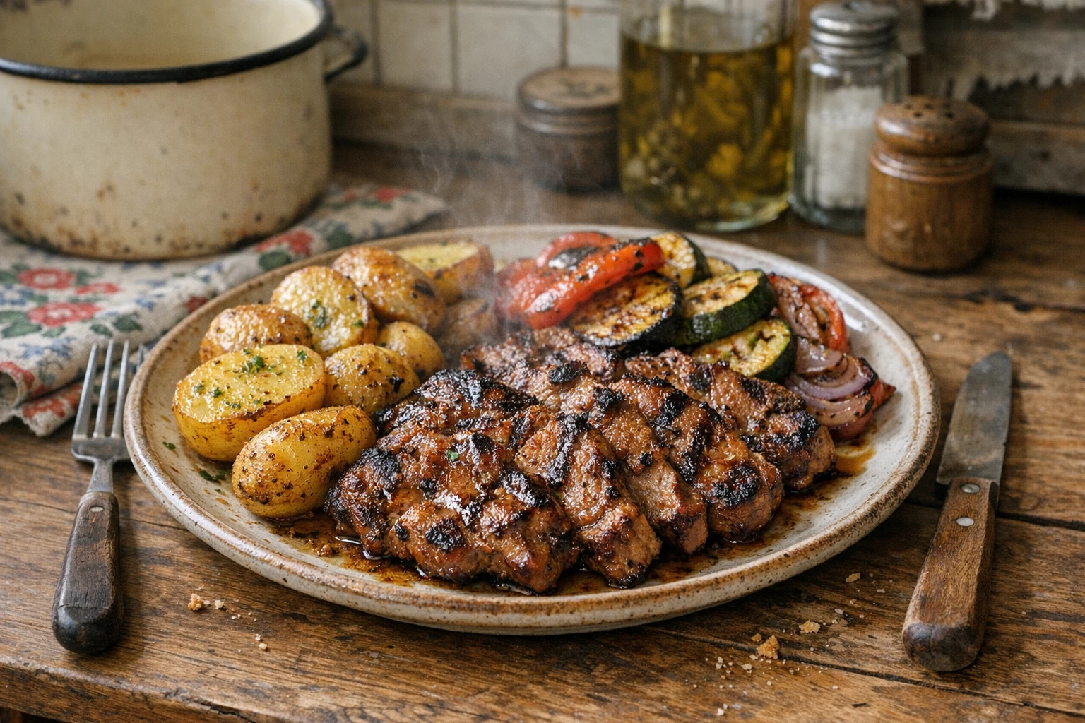 Grillezett, pácolt sertéstarja