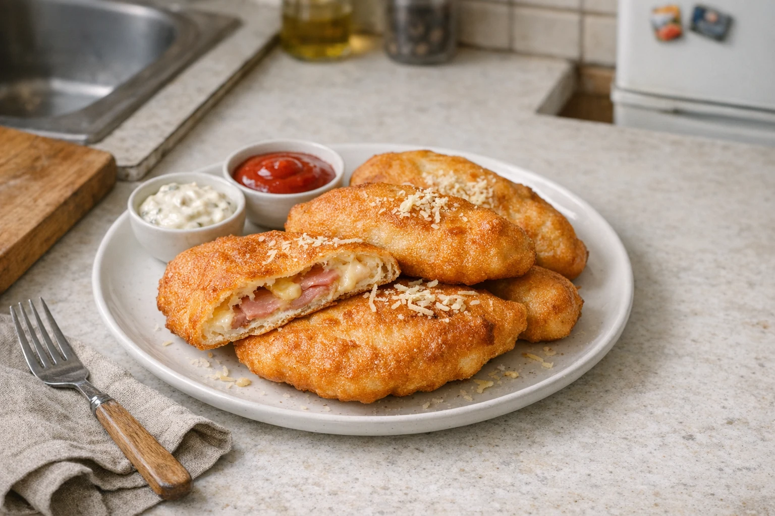 Töltött lángos