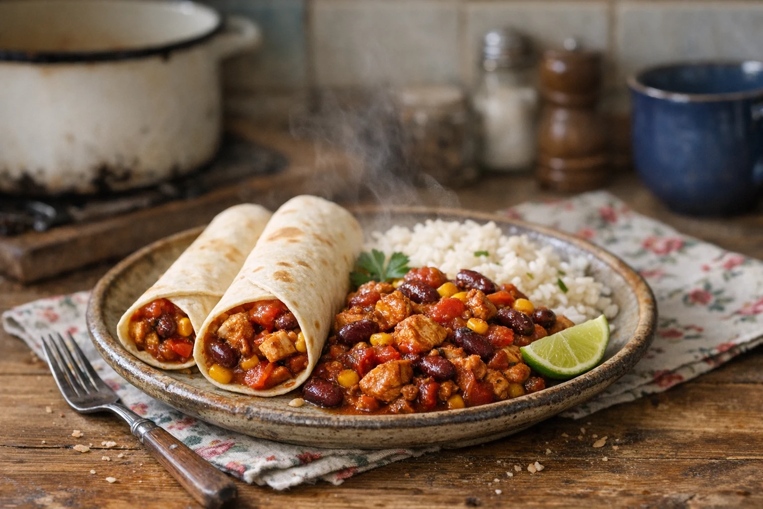 Tortilla csirkehússal
