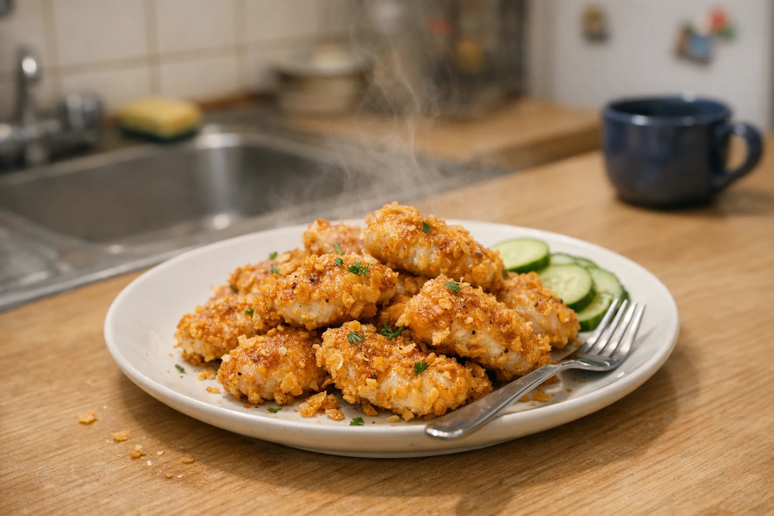 Cornflakes bundás csirkemell