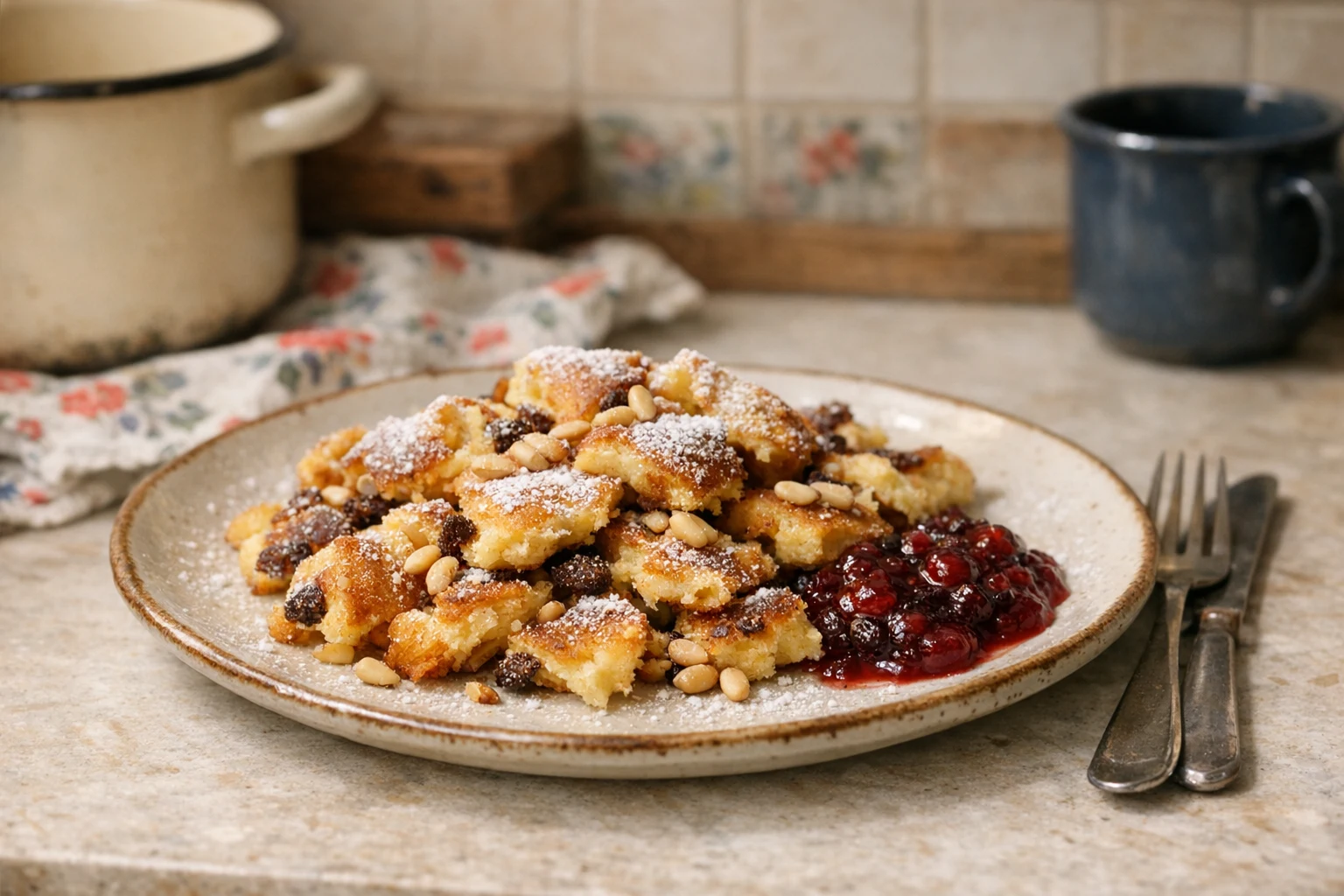 Császármorzsa (Kaiserschmarrn)