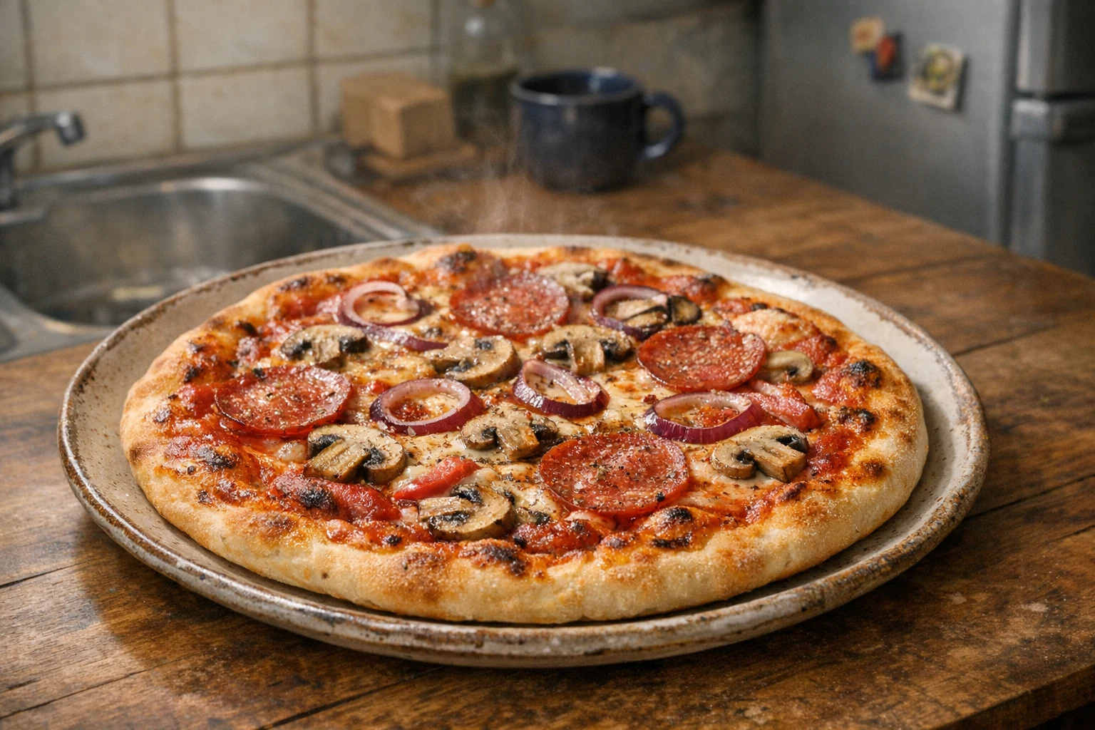 Pizza kelesztés nélkül