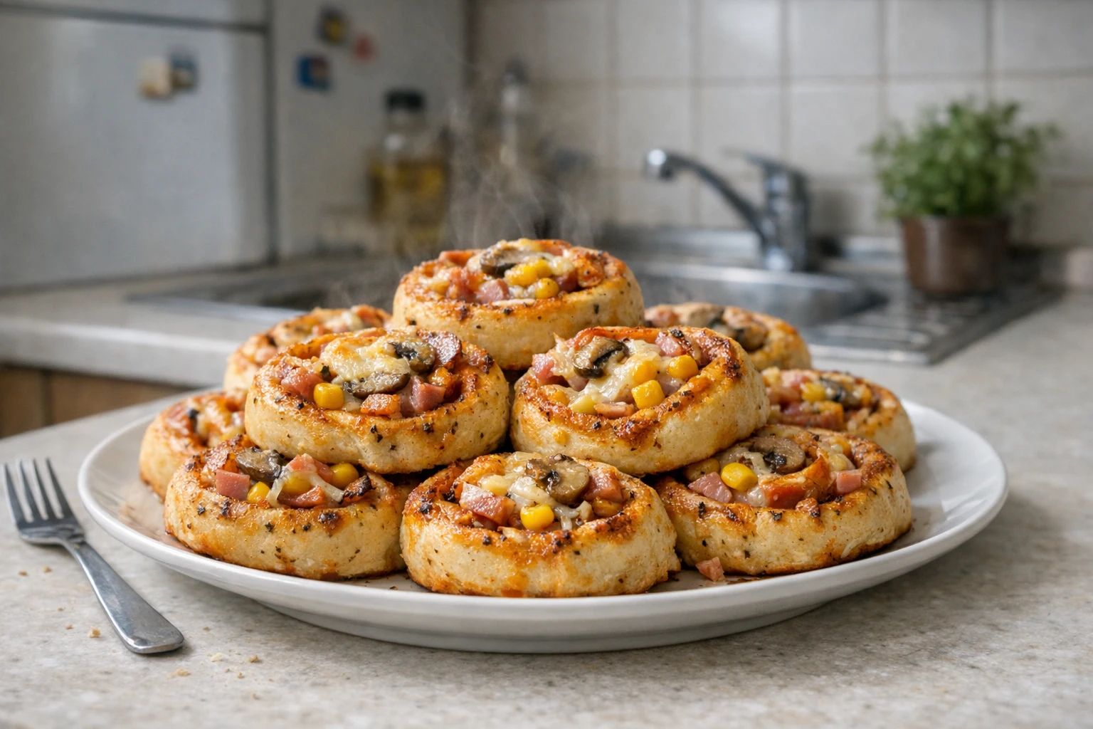 Pizzás csigák