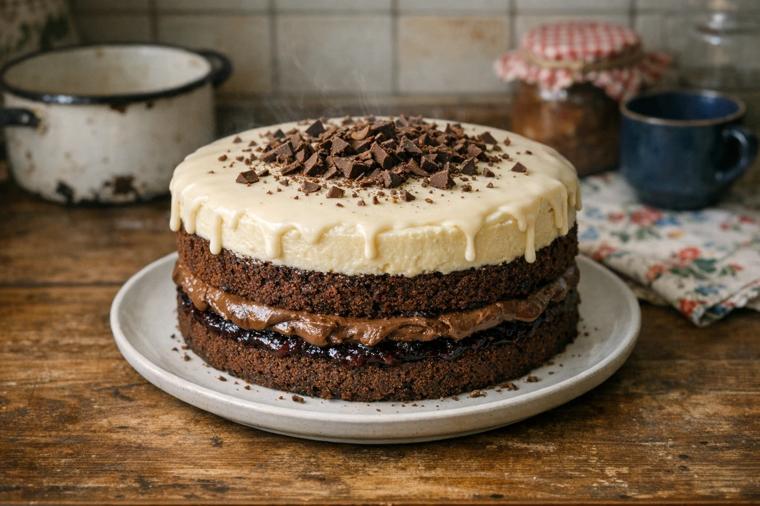 Torta főzés nélküli sűrített tejes krémmel